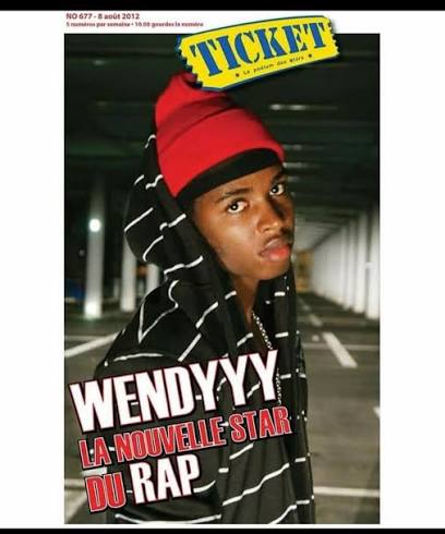 Wendyyy en couverture de Ticket, archive de presse 2012