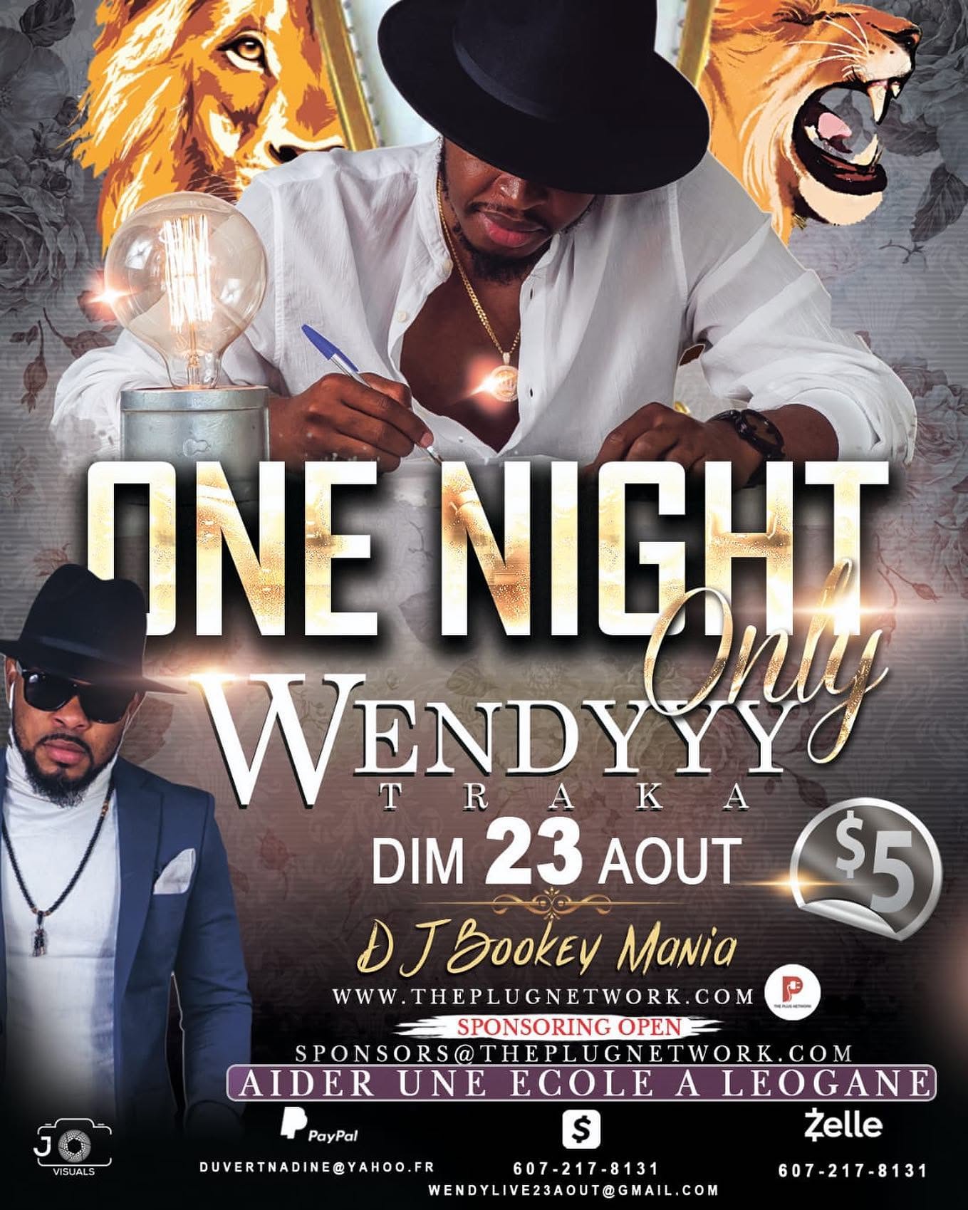 Affiche officielle One Night Only de Wendyyy, 23 août 2020